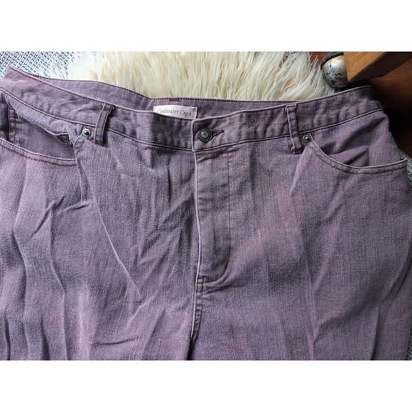 Coldwater Creek Muted Purple Plus 18 High Waisted Straight Stretchy Comfort Jean - Picture 4 of 8